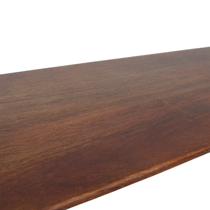 Eetkamerbank Bullnose Bruin Mangohout 180cm Raw Materials