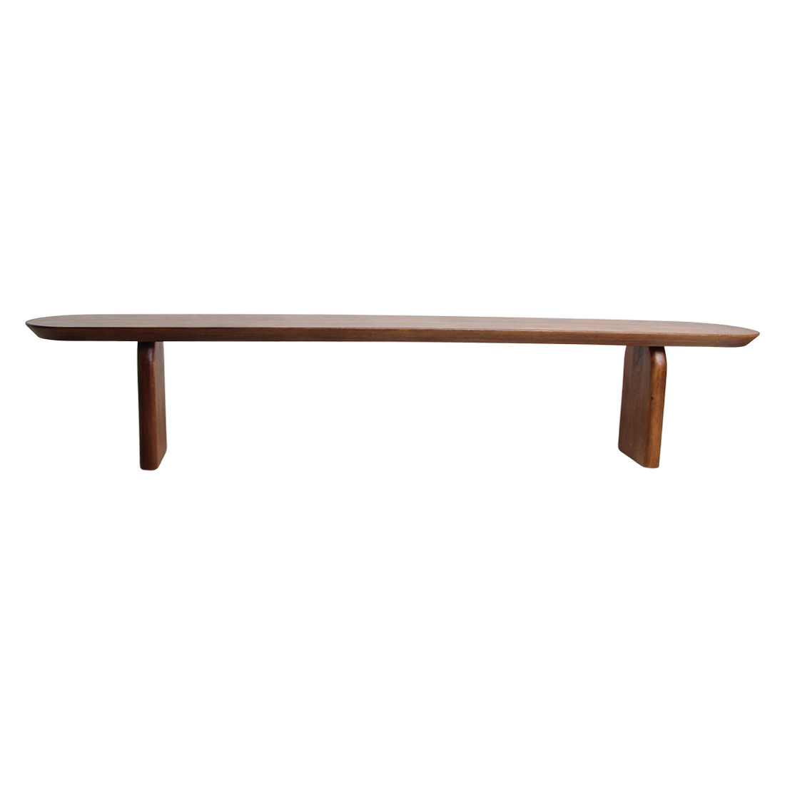 Eetkamerbank Bullnose Bruin Mangohout 240cm Raw Materials