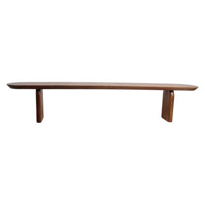 Eetkamerbank Bullnose Bruin Mangohout 240cm Raw Materials