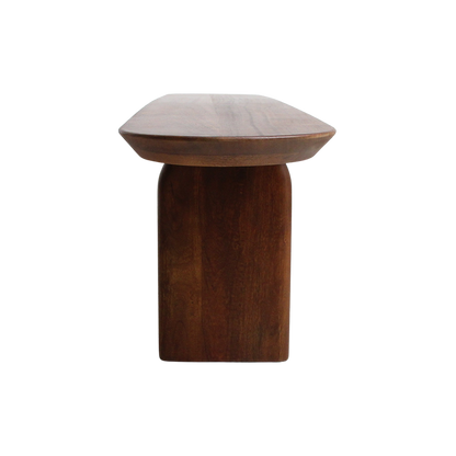 Eetkamerbank Bullnose Bruin Mangohout 240cm Raw Materials