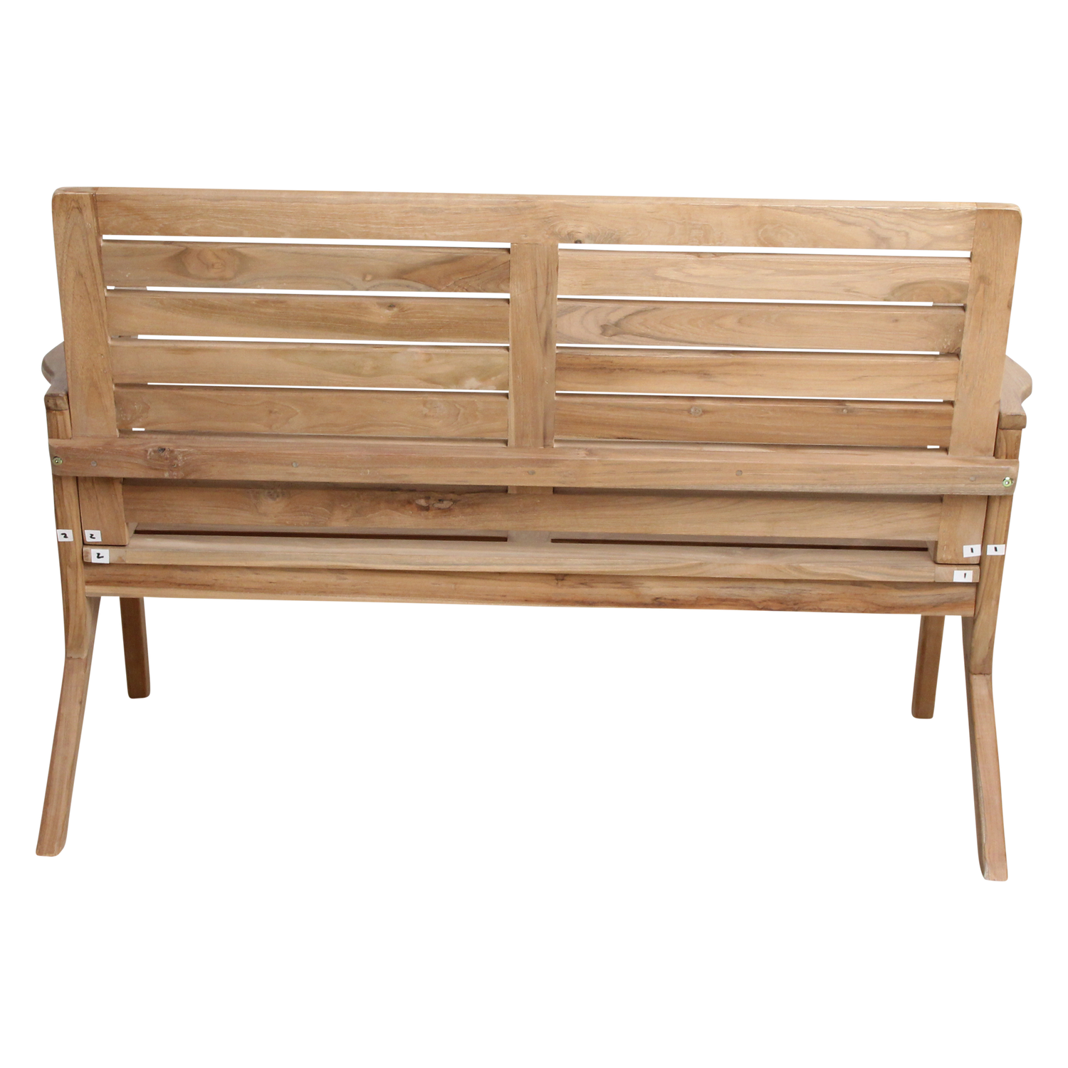 Tuinbank Odin Naturel Teakhout 122cm Raw Materials