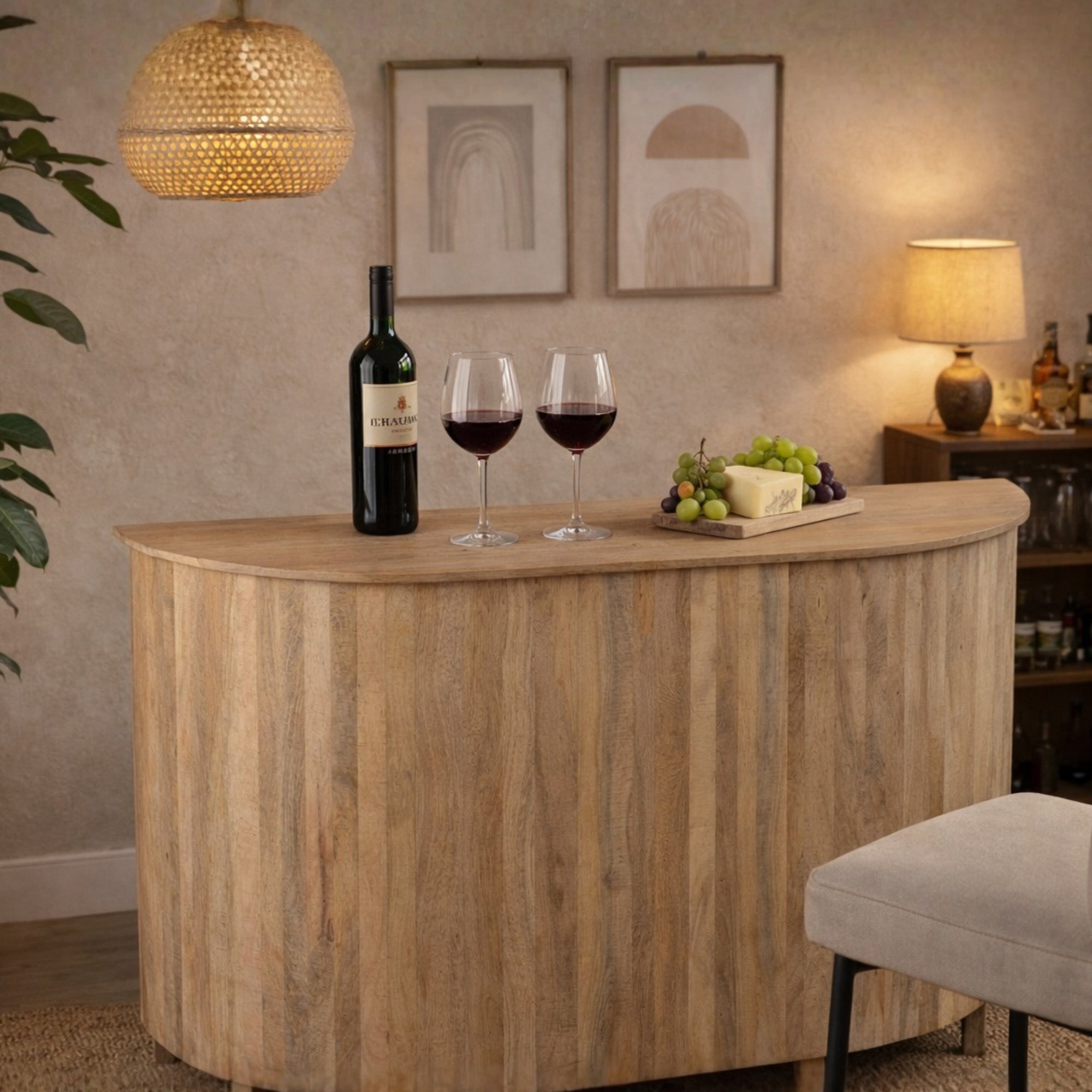 Barmeubel Lounge Mangohout Naturel J-Line