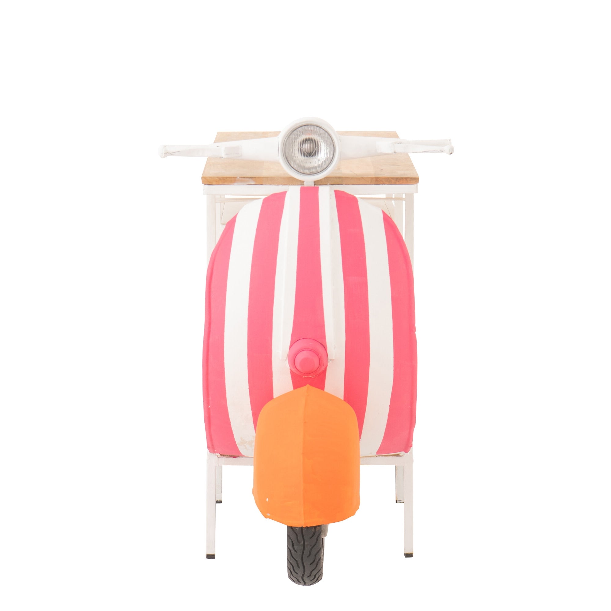 Barmeubel Retro Scooter Oranje Roze Wit | Unieke Retro Bar | J-Line