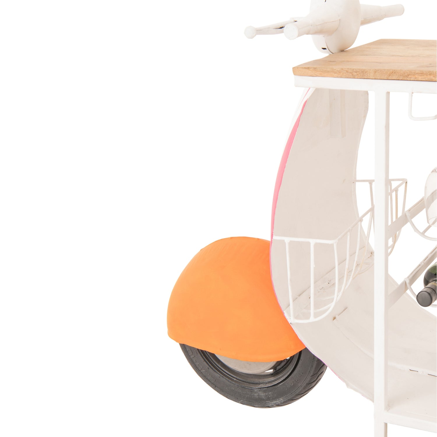 Barmeubel Retro Scooter Oranje Roze Wit | Unieke Retro Bar | J-Line