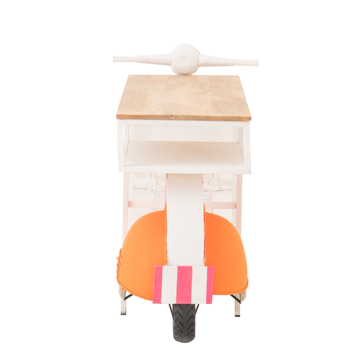Barmeubel Retro Scooter Oranje Roze Wit | Unieke Retro Bar | J-Line