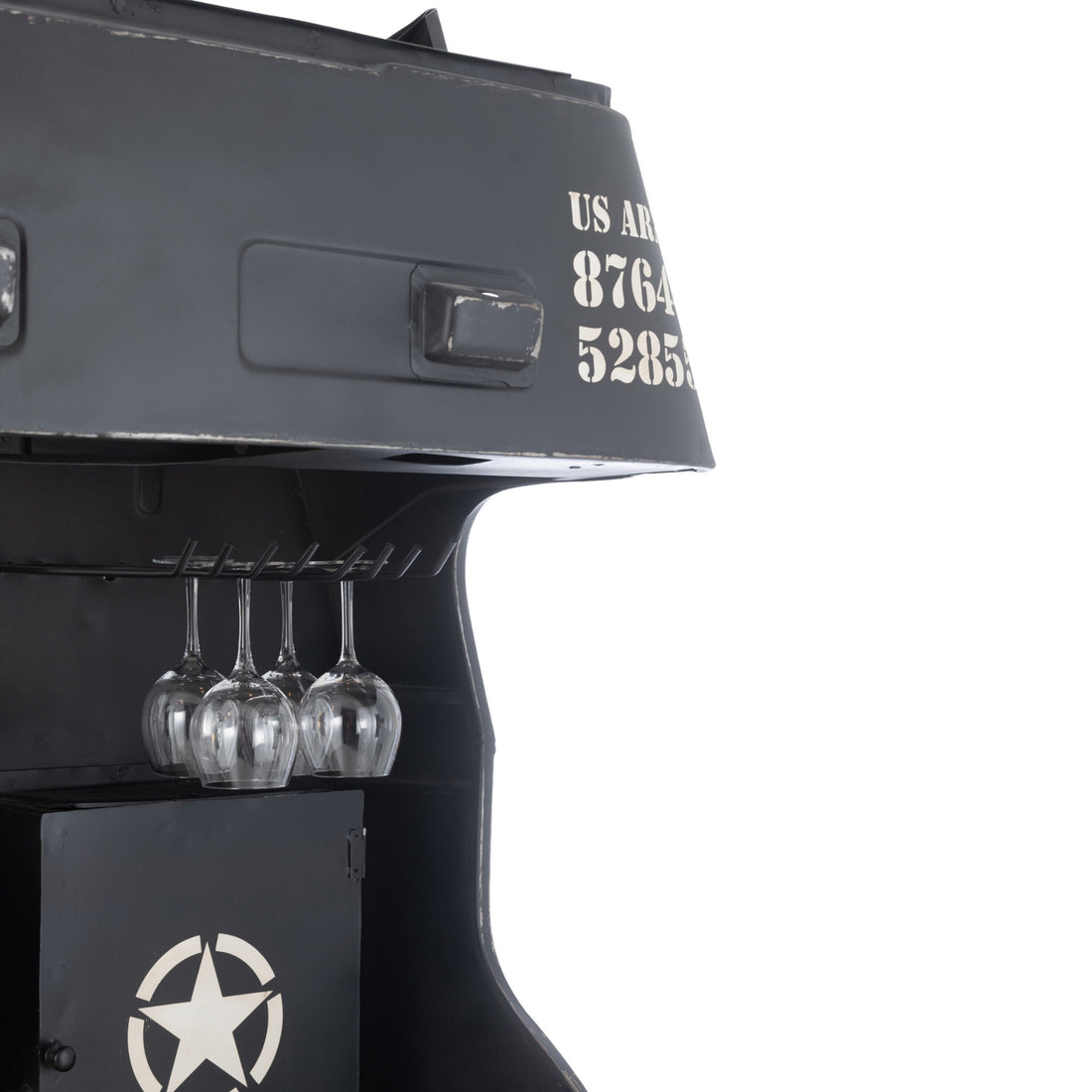 Barmeubel Vrachtwagen Ijzer/Mangohout ZwartJ-Line