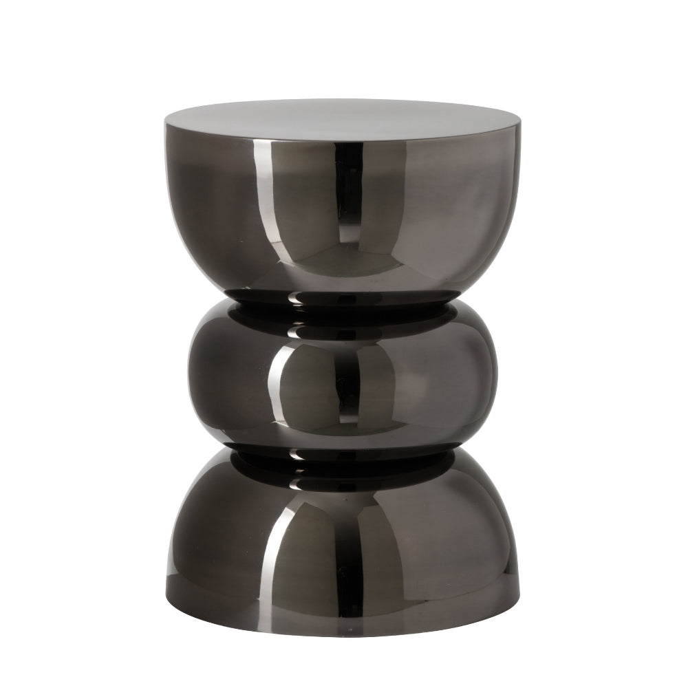 Bijzettafel Glanzend Chrome Zwart J-Line