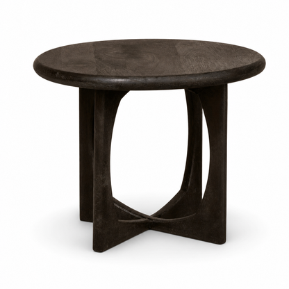 Bijzettafel Milou Mangohout Zwart 60cm Starfurn