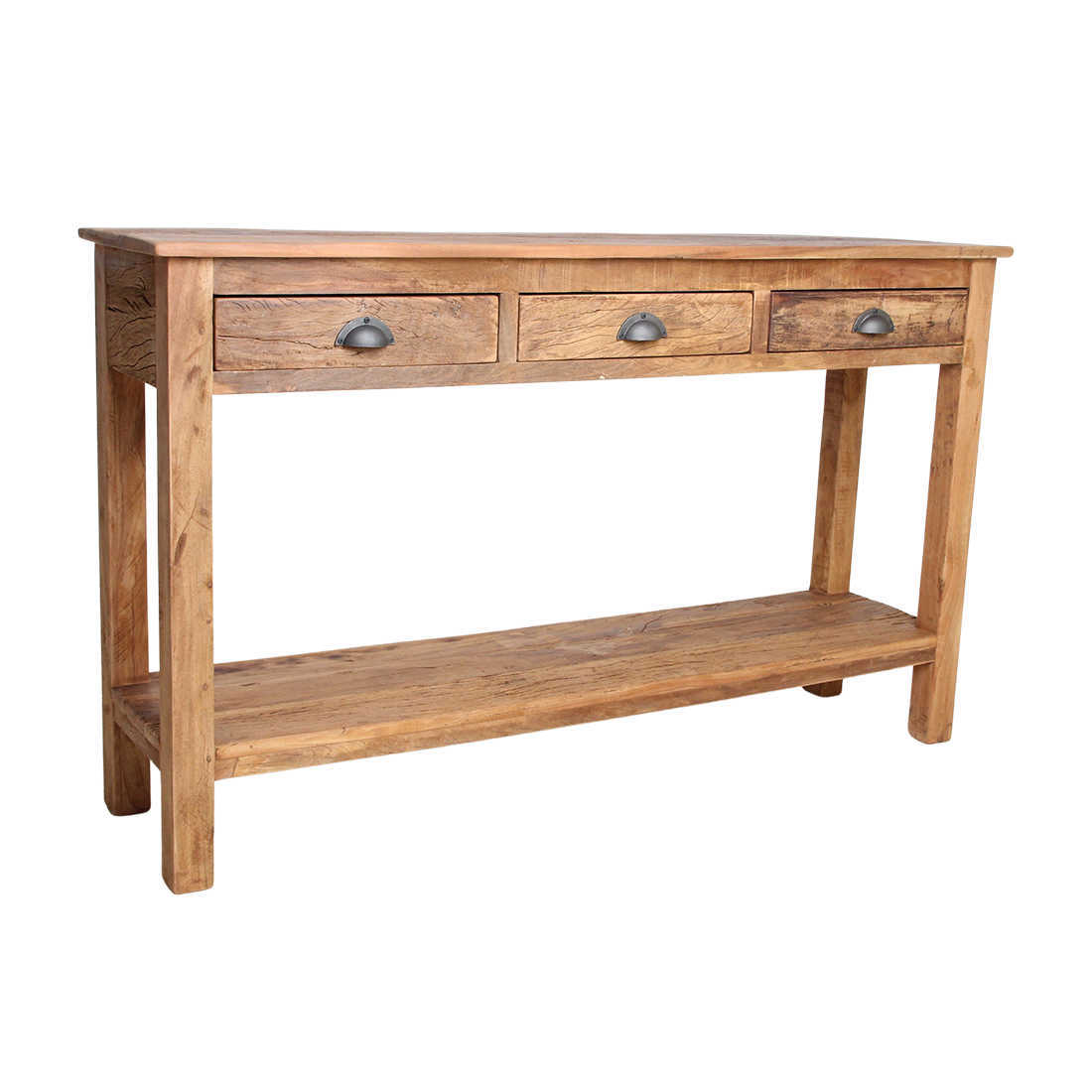 Sidetable Farmwood Met 3 Lades Raw Materials