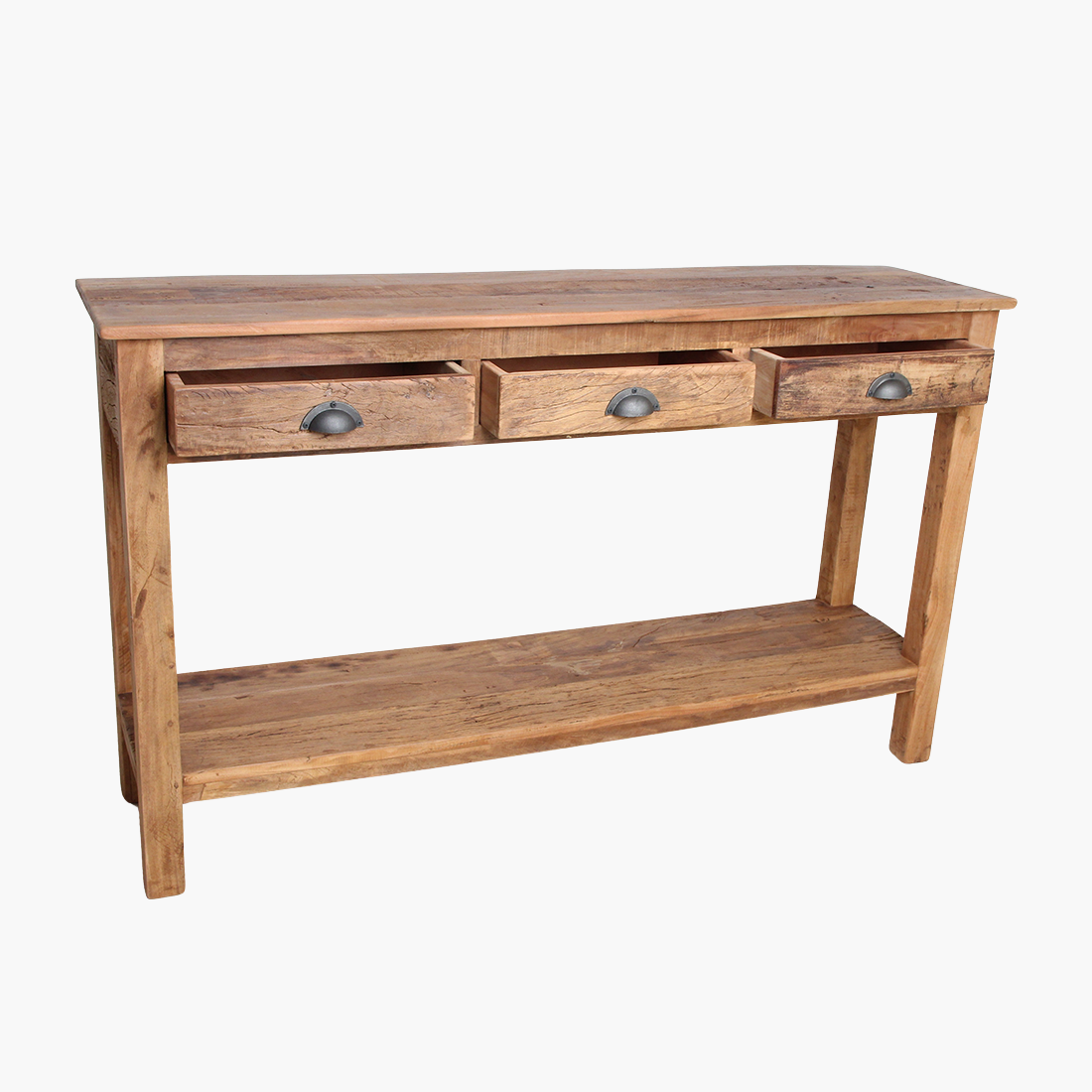 Sidetable Farmwood Met 3 Lades Raw Materials