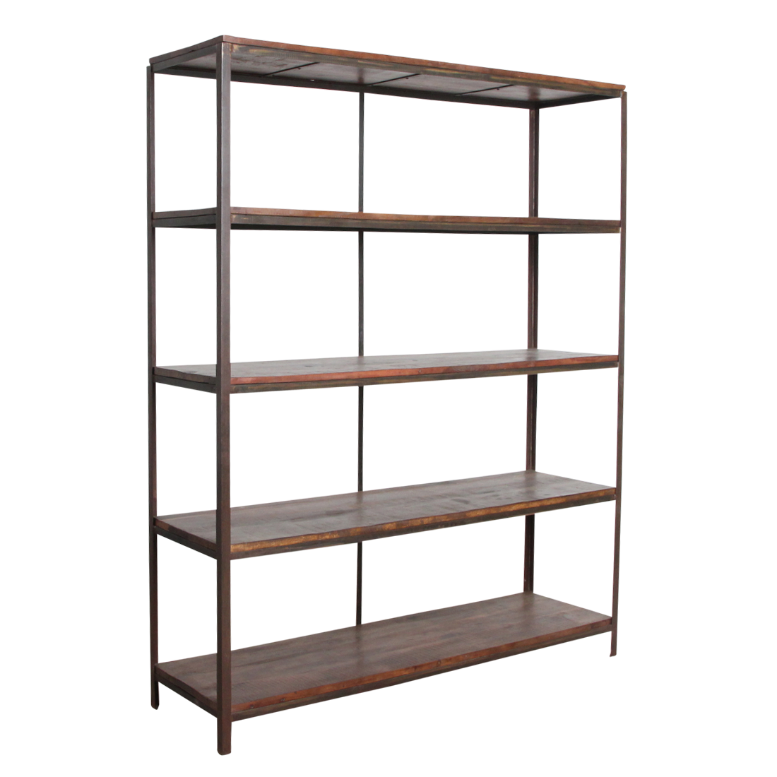 Rek Factory ijzeren met FSC Houten Planken Raw Materials