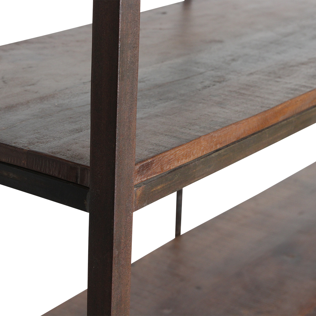 Factory Ijzeren Rek Met Houten Planken Raw Materials