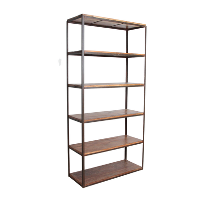 Factory Wandkast Met Houten Planken Raw Materials
