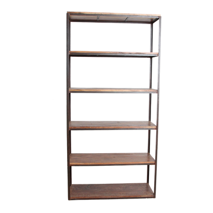 Factory Wandkast Met Houten Planken Raw Materials