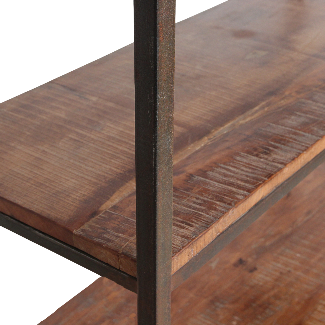 Factory Wandkast Met Houten Planken Raw Materials