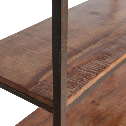 Factory Wandkast Met Houten Planken Raw Materials
