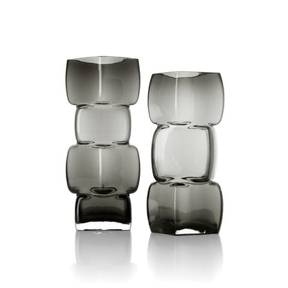 De Cubes Vaas – Donkergrijs – M
