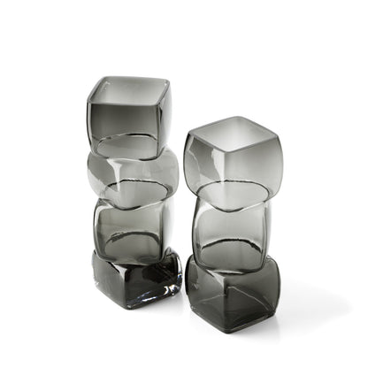 De Cubes Vaas – Donkergrijs – M