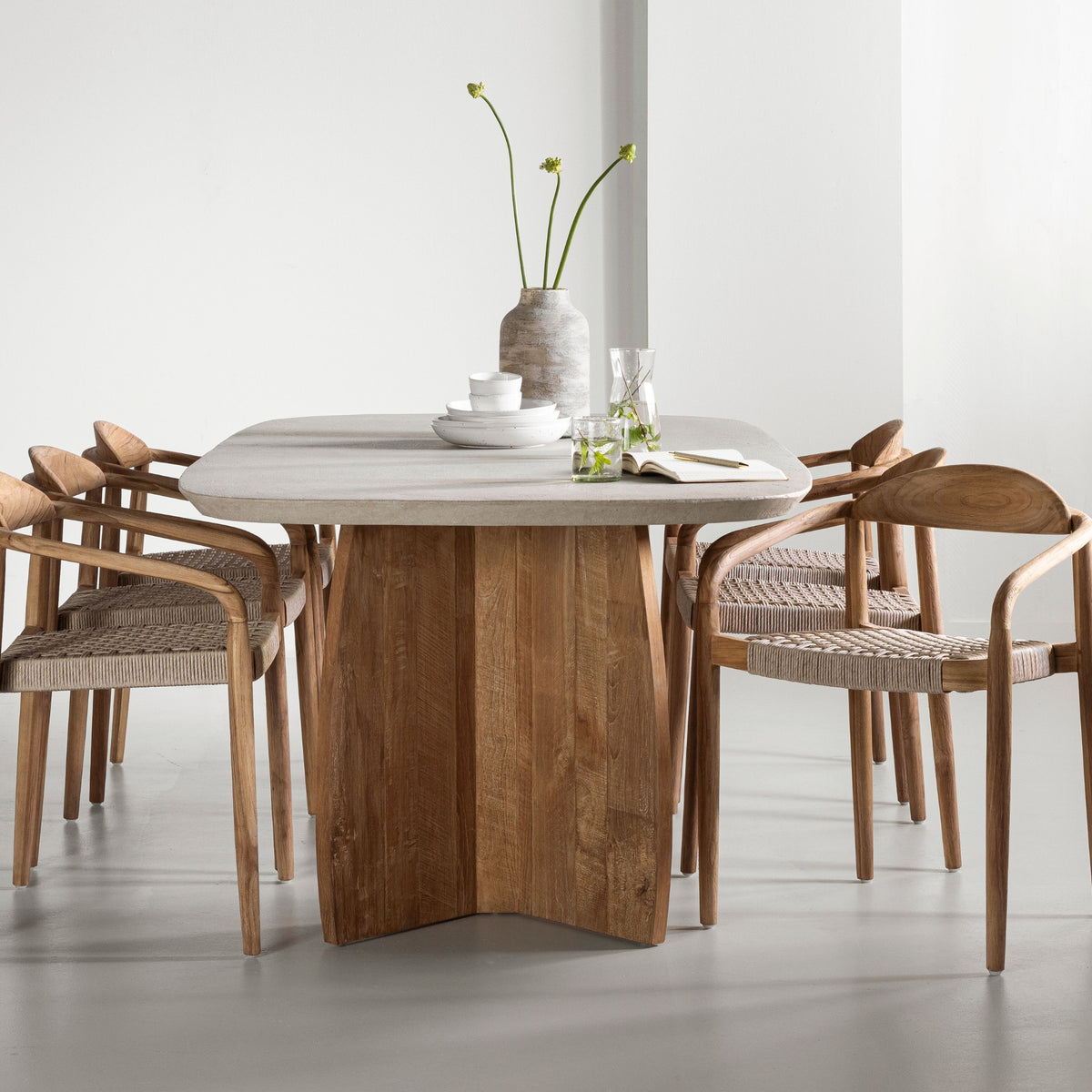 DTP Home Eetkamertafel Nova Travertin 220cm