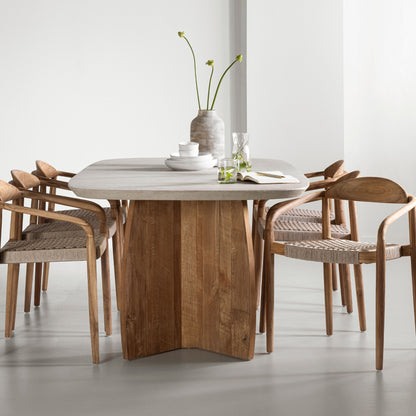 DTP Home Nova Eettafel Travertin 220cm