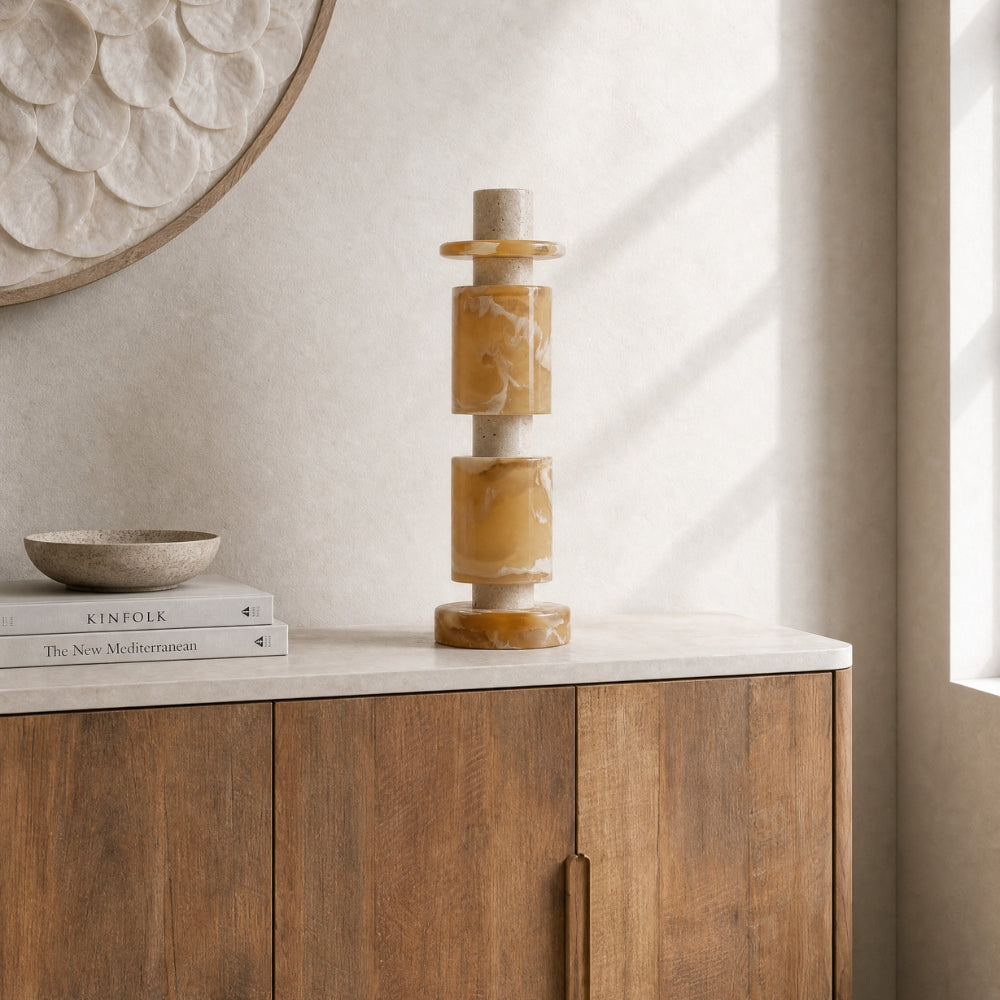 Decoratief Beeld Alba Hoog Crème Bruin MUST Living