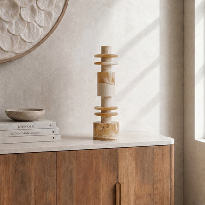 Decoratief Beeld Alba Laag Crème Bruin MUST Living