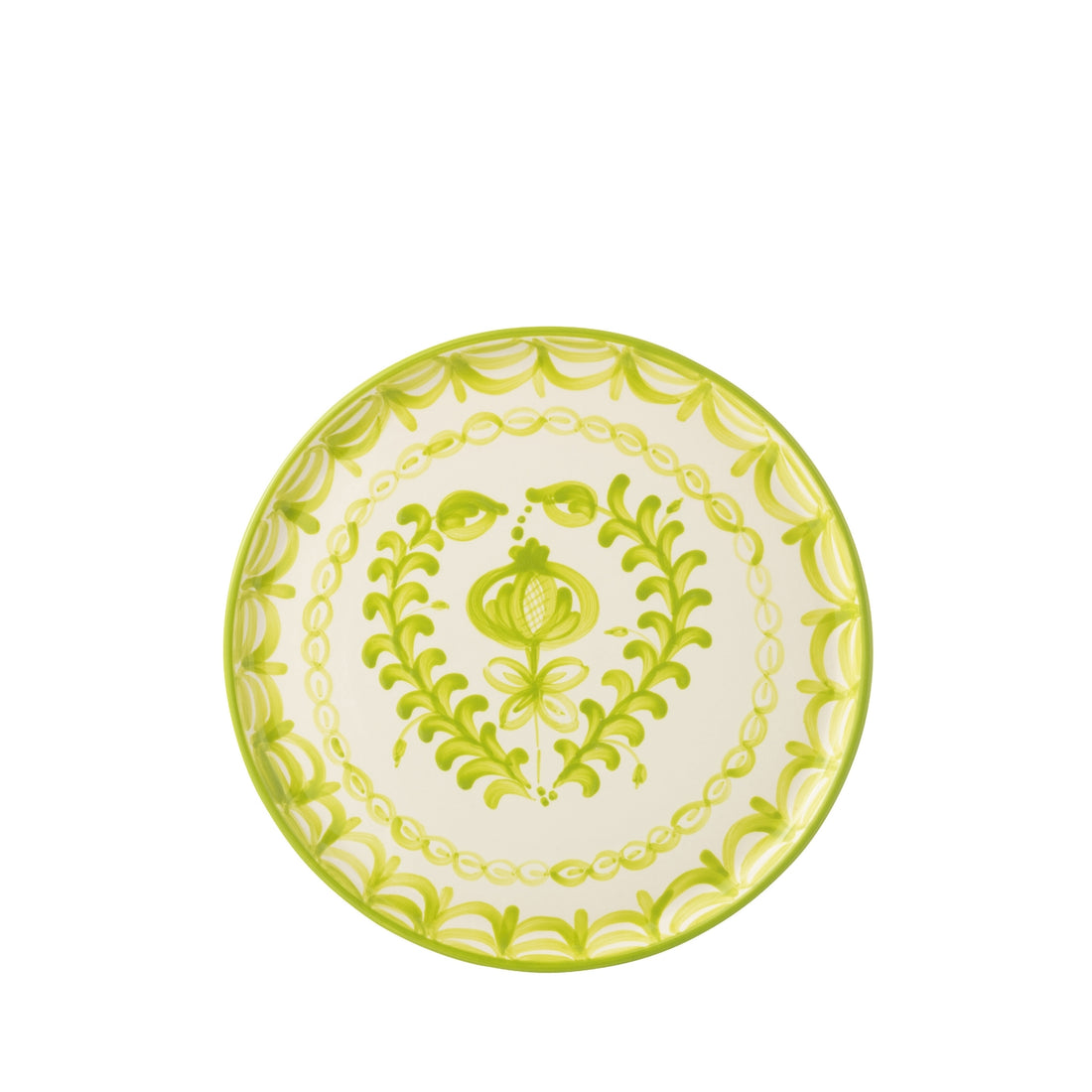 Dinerbord Granada Motief Groen/Wit Keramiek J-Line