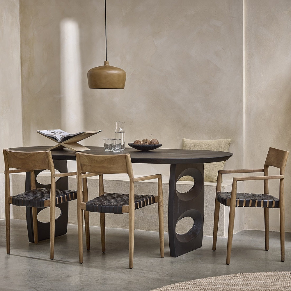 Eetkamertafel Bullnose Teardrop 180cm Raw Materials