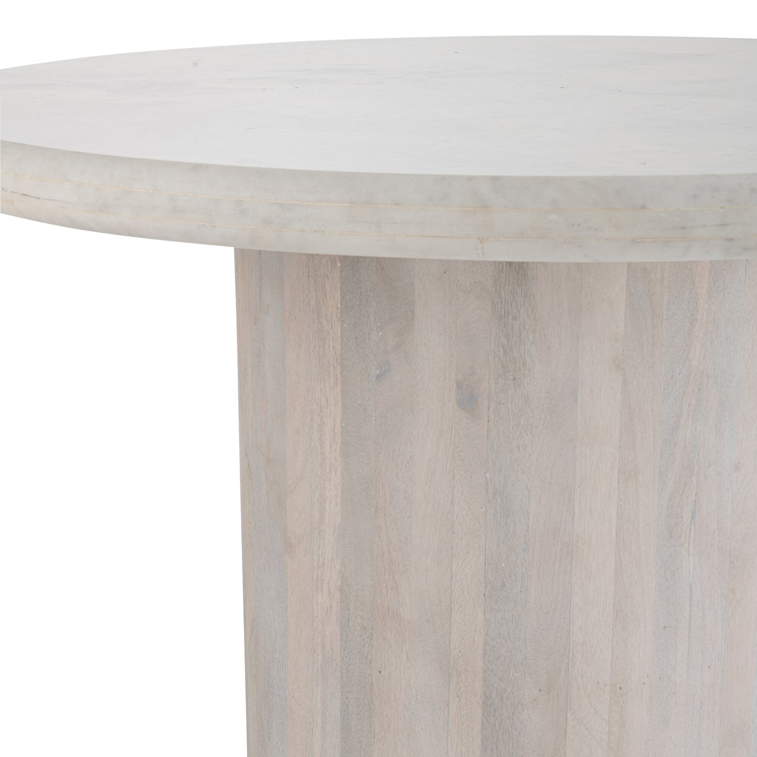 Eettafel Rond Marmer Gebroken Wit Large J-Line