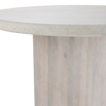 Eettafel Rond Marmer Gebroken Wit Large J-Line