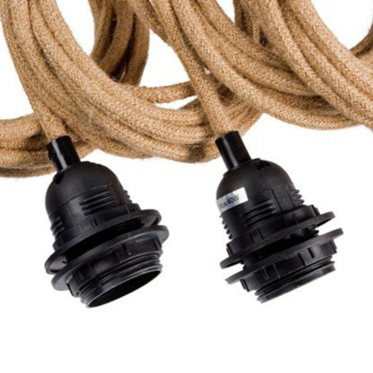 Plafondarmatuur met 5 fittings Naturel Zwart Bazar Bizar