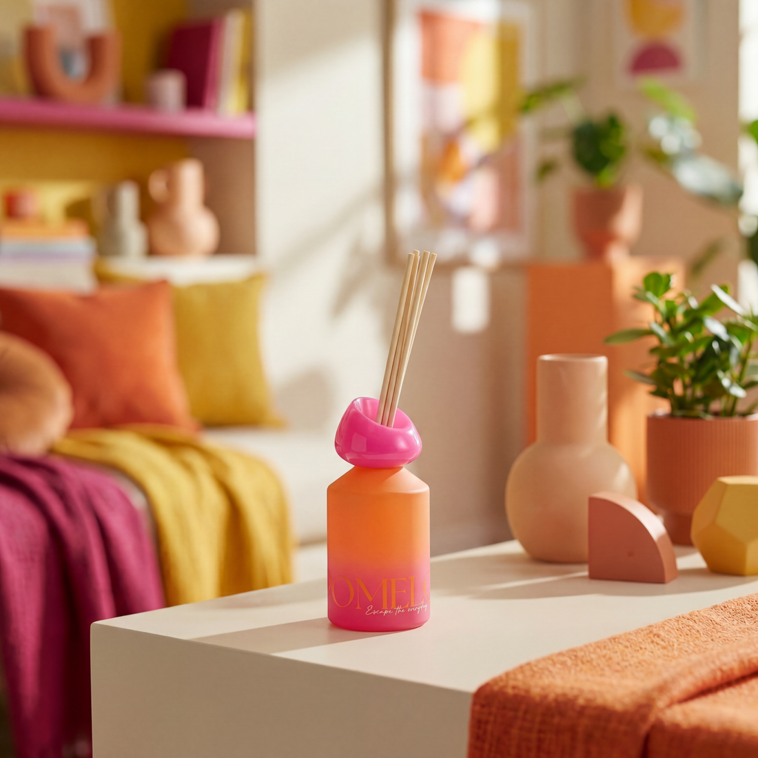 Geurstokjes Oasis Oranje/Roze Small 180ml J-Line