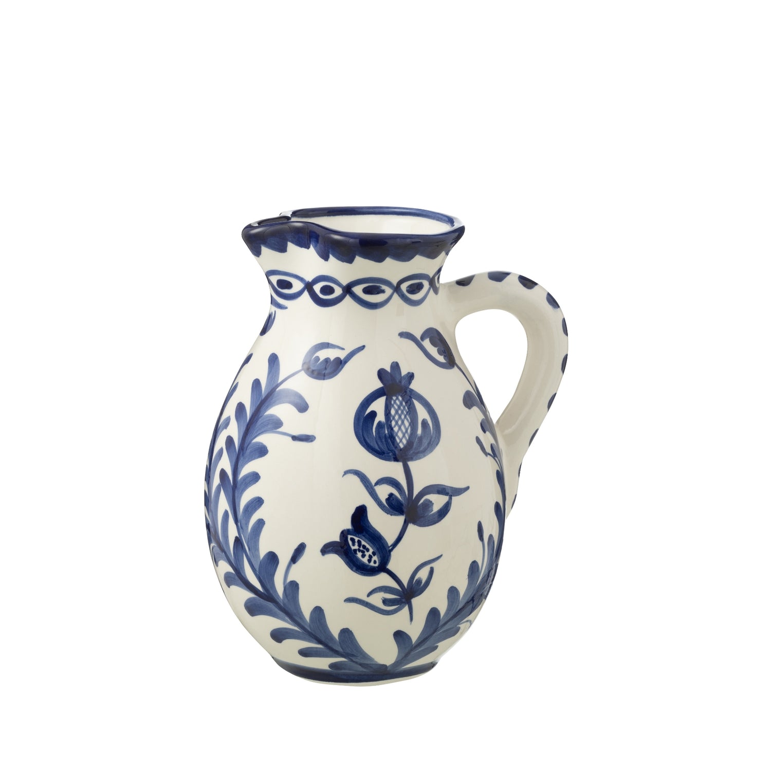 Grote Kan Granada Motief Cobalt Blauw/Wit Keramiek J-Line