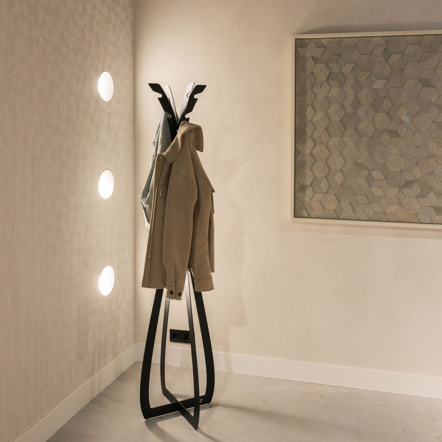 Hookx Kapstok Zwart Staal Steelful