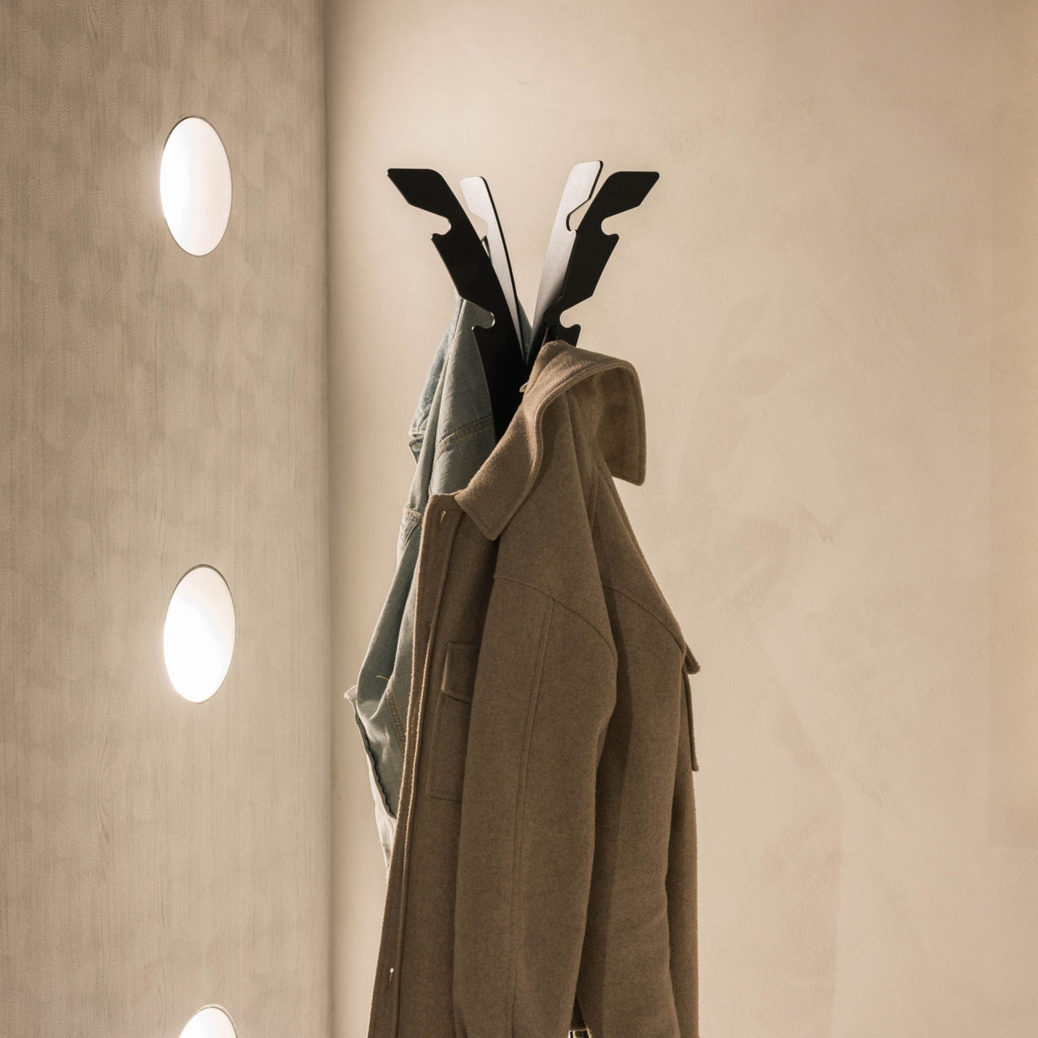 Hookx Kapstok Zwart Staal Steelful