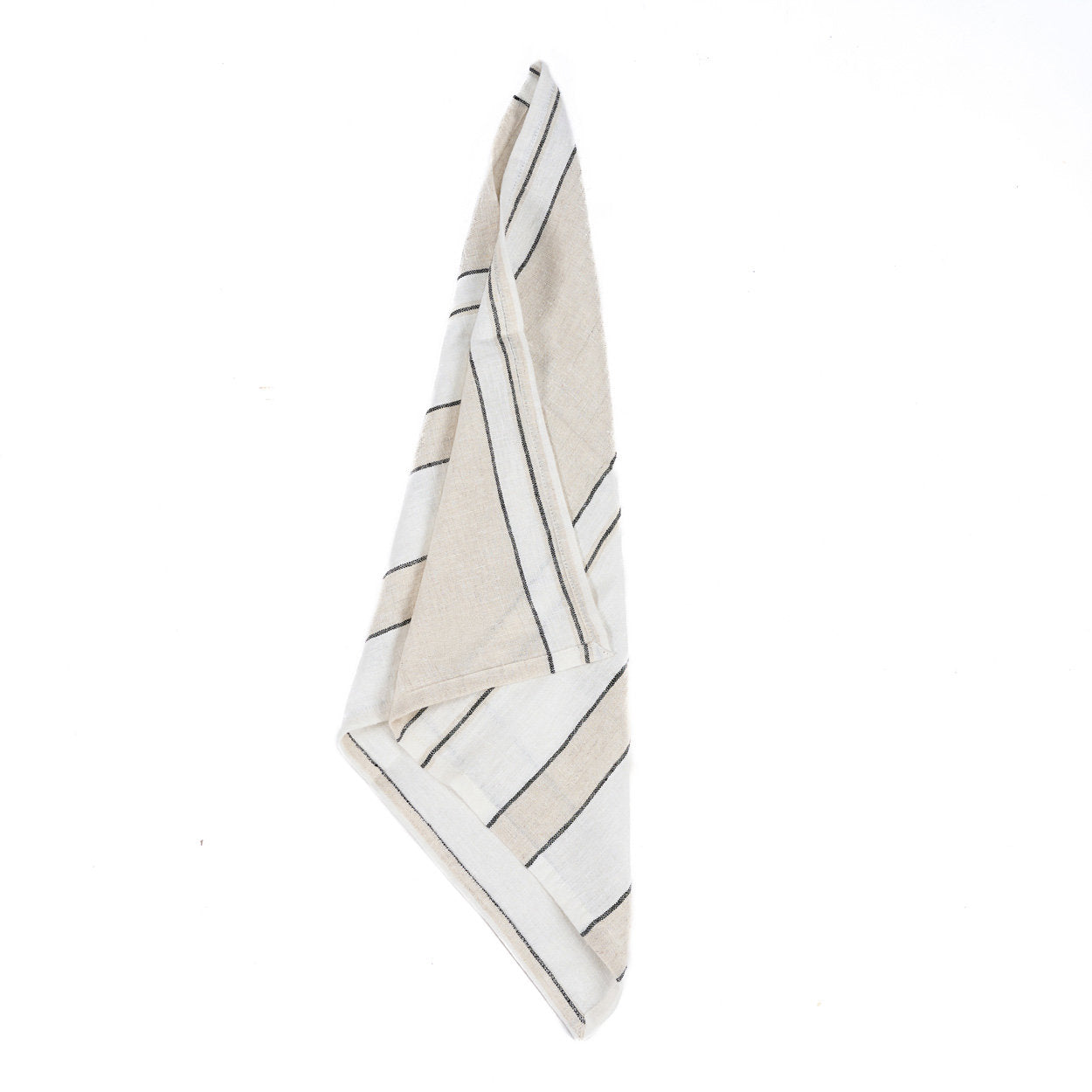 De Provence Servet - Natuurlijk Zwart Wit - 45x45