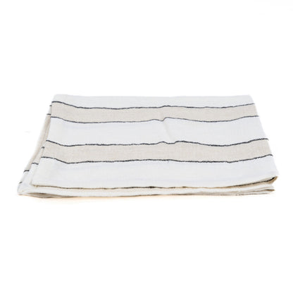 De Provence Servet - Natuurlijk Zwart Wit - 45x45