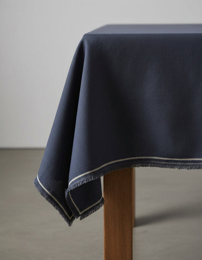 Het Tuscany Tafelkleed - Zwart Naturel - 150x300