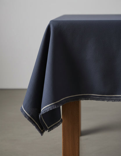 Het Tuscany Tafelkleed - Zwart Naturel - 150x300