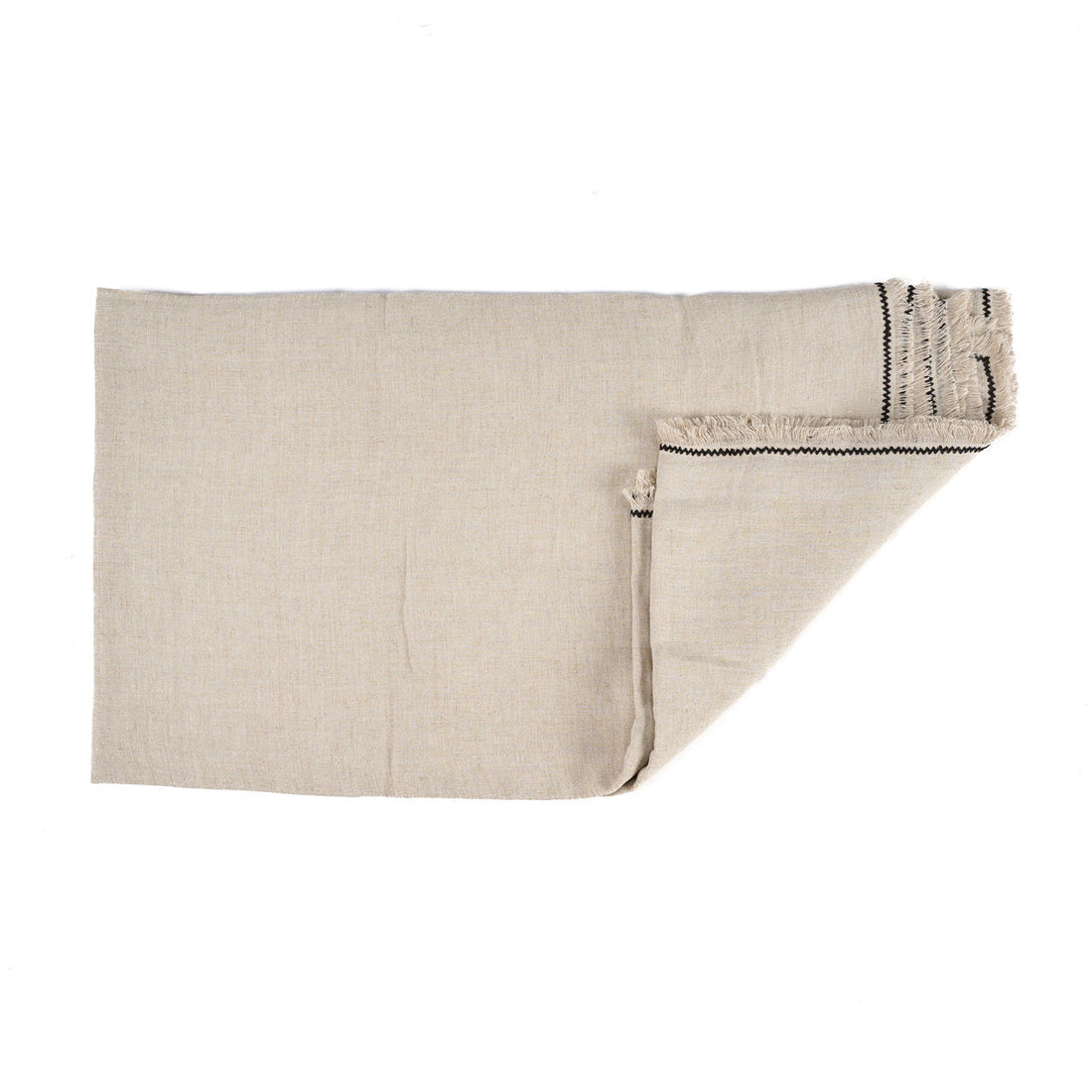 Het Tuscany Tafelkleed - Naturel Zwart - 150x300