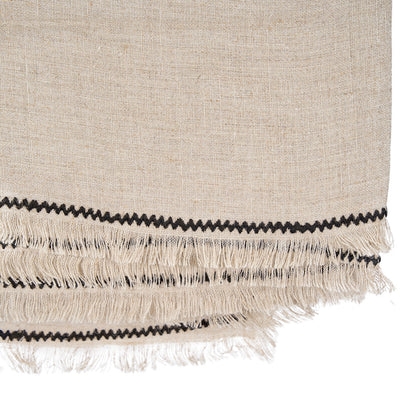 Het Tuscany Tafelkleed Naturel Zwart 150x300 Bazar Bizar