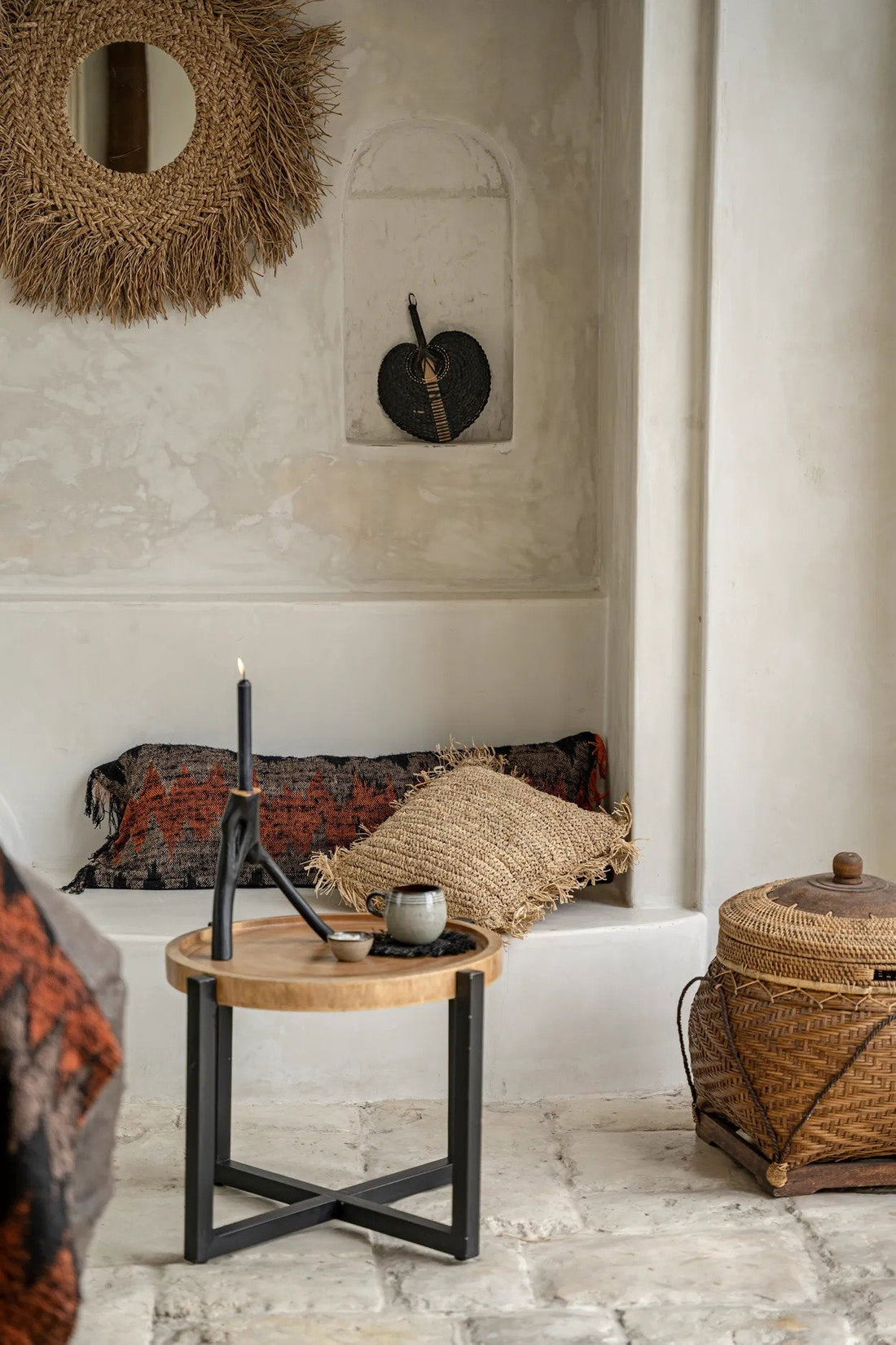 The Oh My Gee Cushion Cover - Black Orange - 35x60