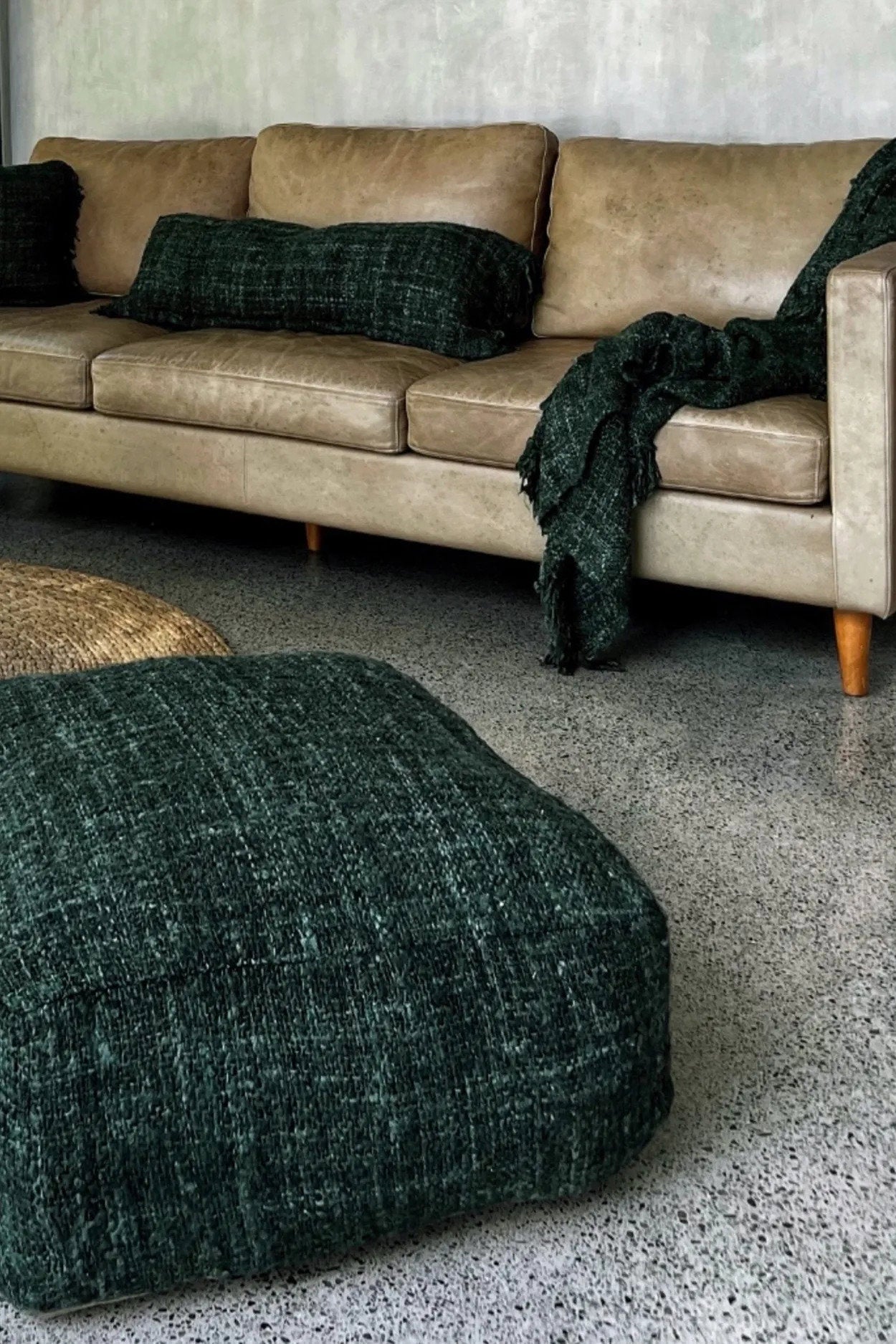 The Oh My Gee Pouffe - Forest Green