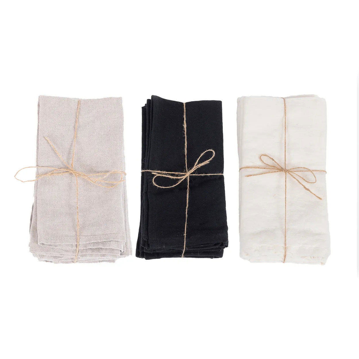Het Linnen Servet - Beige - Set van 4