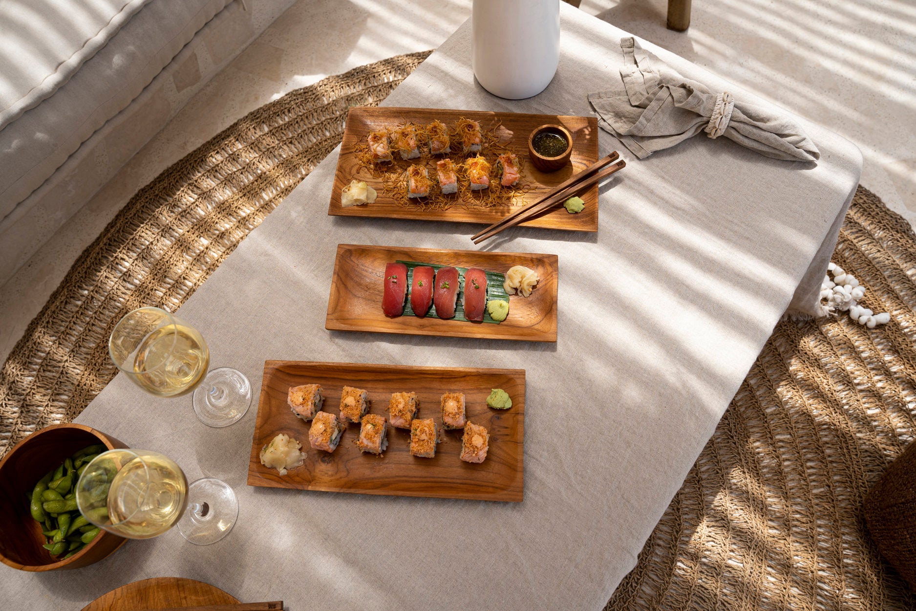 Het Linnen Tafelkleed - Beige - 150x150