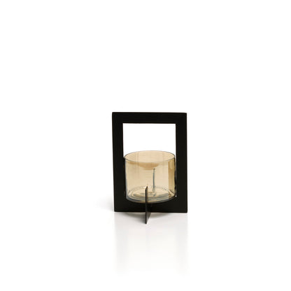 De Hurricane Framed Kandelaar Zwart M Bazar Bizar
