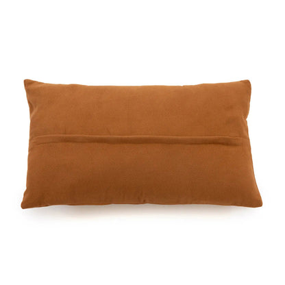 Het Six Panel Leather Kussenhoes - Camel - 30x50