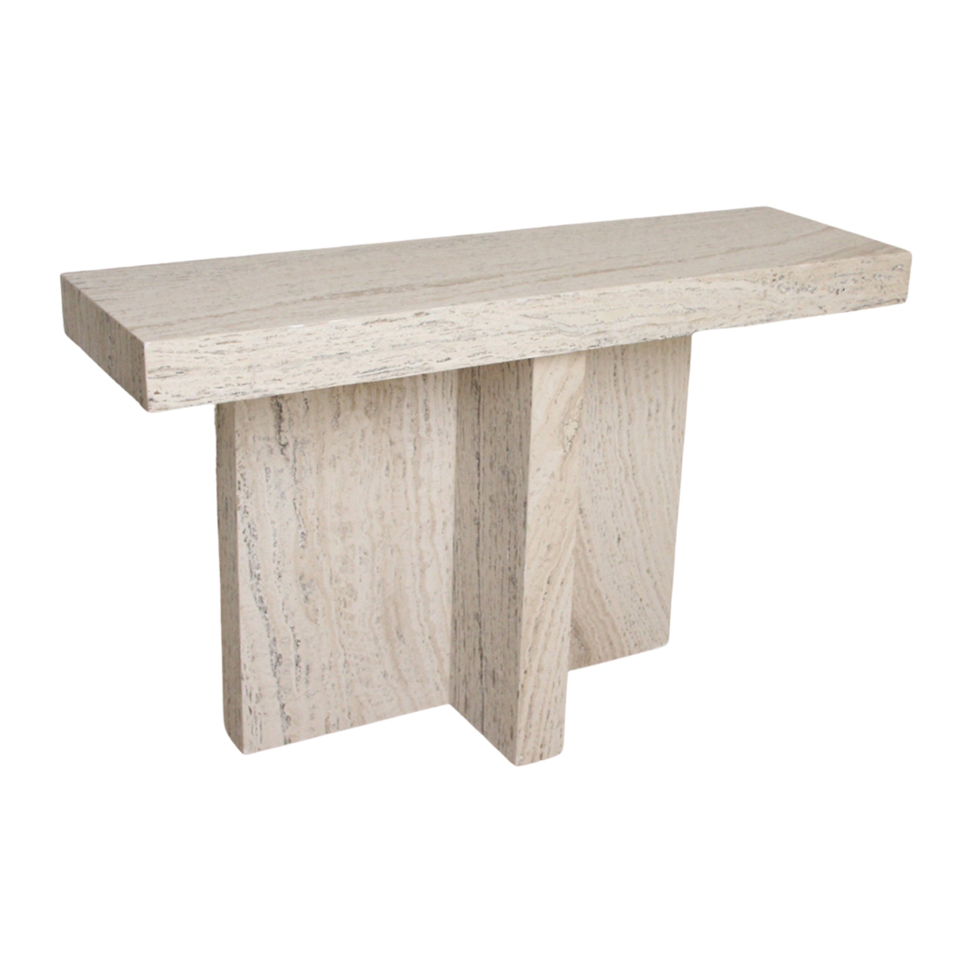 Travertin Sidetable Triangle Raw Materials