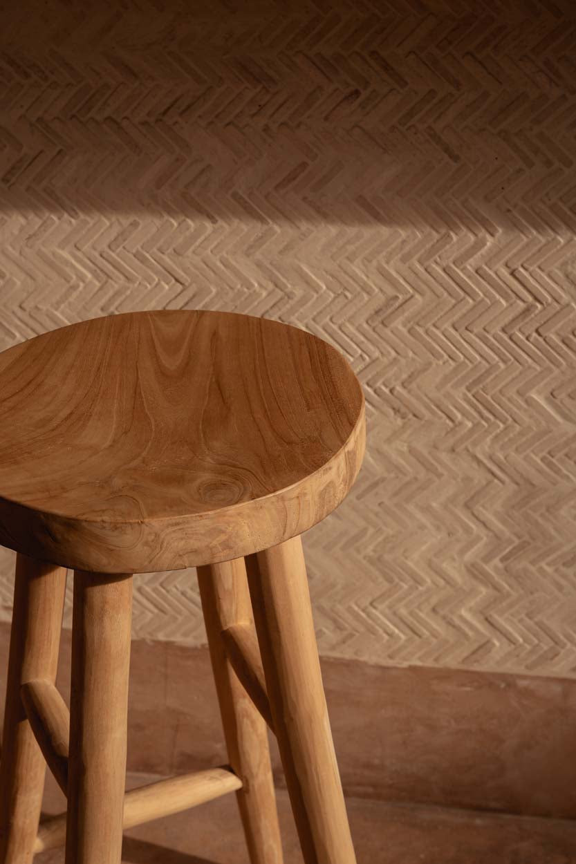 De Kedut Barstoel - Naturel