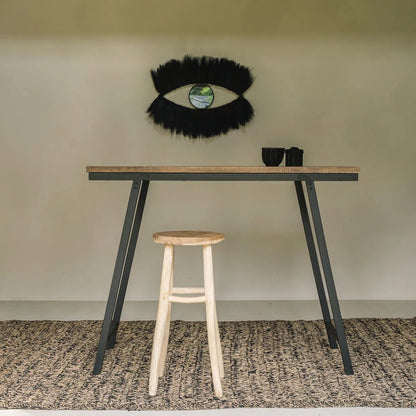 De Black Eye Spiegel - Zwart 100x60cm